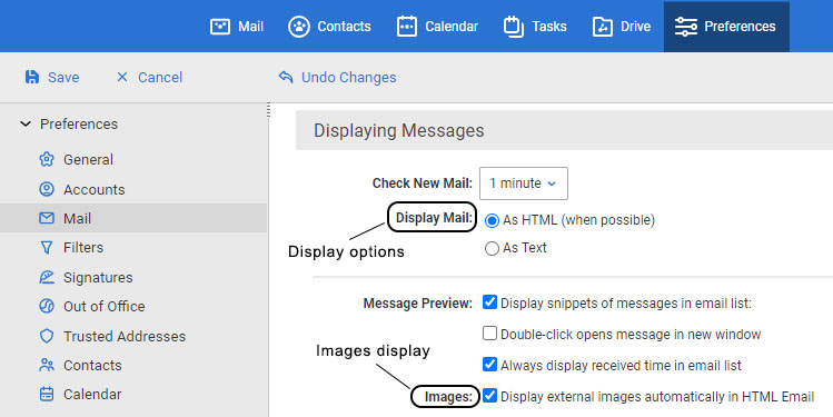 Zimbra User Guide: How to manage your email