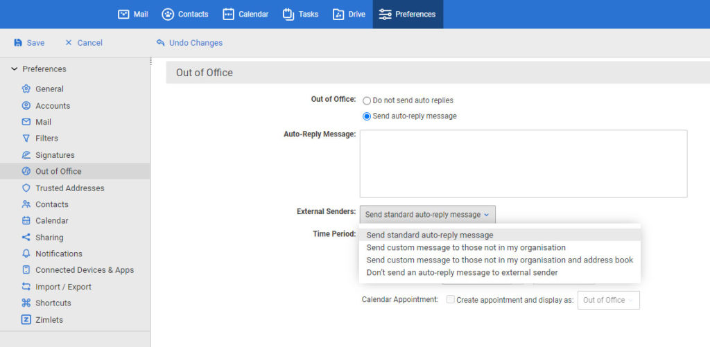 Zimbra User Guide: Reading your mail