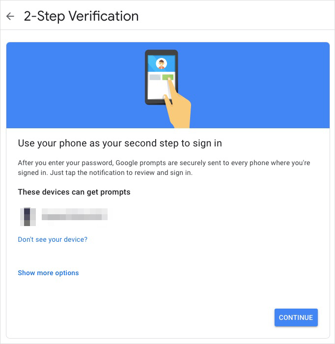 2 Step Verification in Google