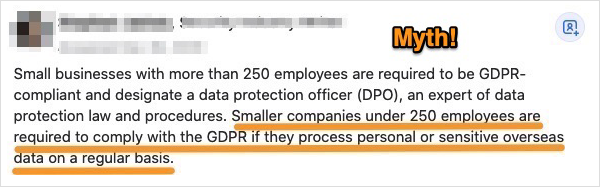 Does GDPR apply to small businesses? Yes!