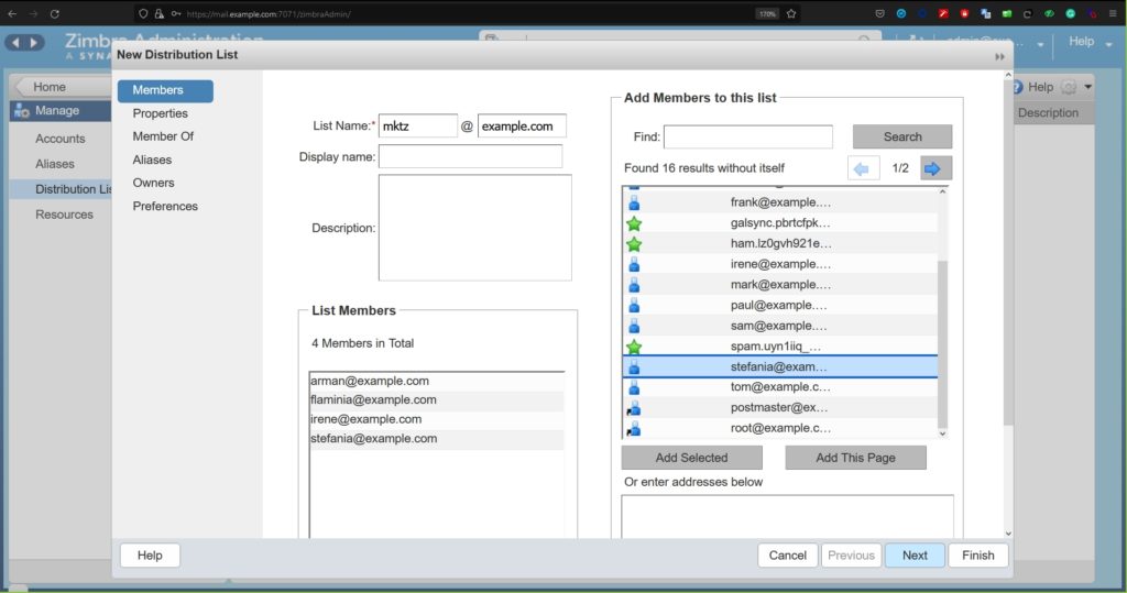 Manage Your Distribution List