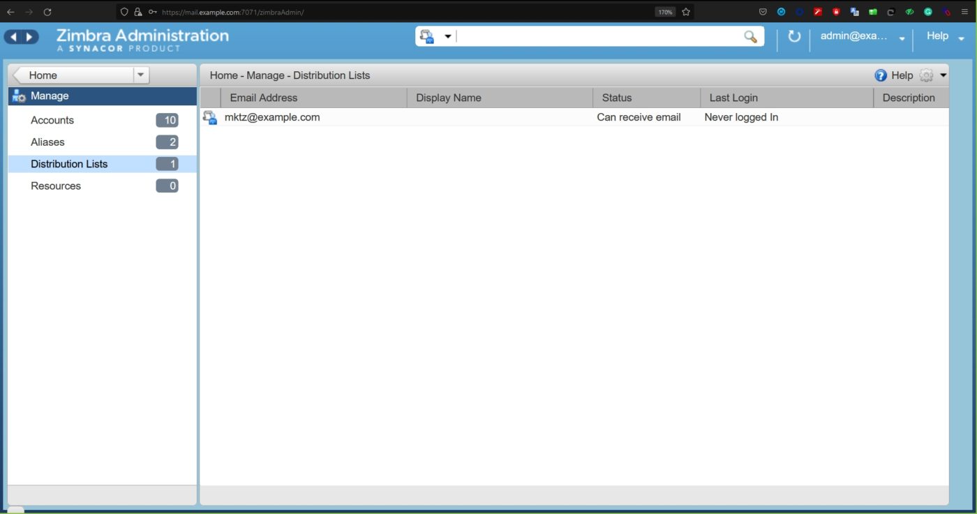 Manage Your Distribution List Zimbra Zextras Community