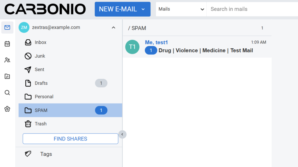 Testing Of Filter Rule In Carobion CE User Account