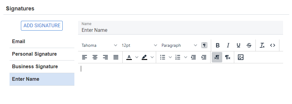 How to add Carbonio CE Email Signature